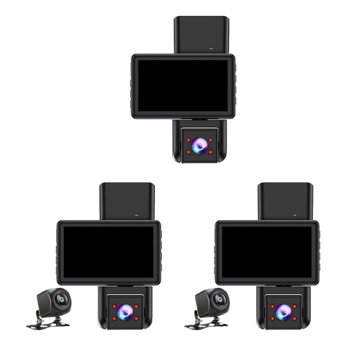 3" IPS-scherm 170 graden dashcam met meerdere-Dubbele camera's 1