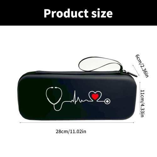 Étui pour stéthoscope avec intérieur spacieux pour accessoires à 2