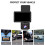 3" IPS-scherm 170 graden dashcam met meerdere-Dubbele camera's 6