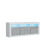 TV Unit 160cm Shine - White & Grey Gloss Doors and LED Lights 10