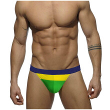 Men's Swim Brief Color Block Print Swim Trunks for Men Short Tight Boys Swim Shorts Summer Breathable QuickDry Low Waist Slip Underwear M Green