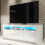 TV Unit 160cm Shine - White with Gloss Doors and LED Lights 1