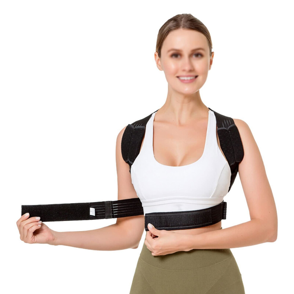 Posture Corrector Back Brace Spine Straightener for Humpback, Scoliosis Trainer Straight Back Under Clothes for Women and Men (M)