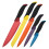 6Pc Knife Set With Acrylic Block, Multi-coloured 1