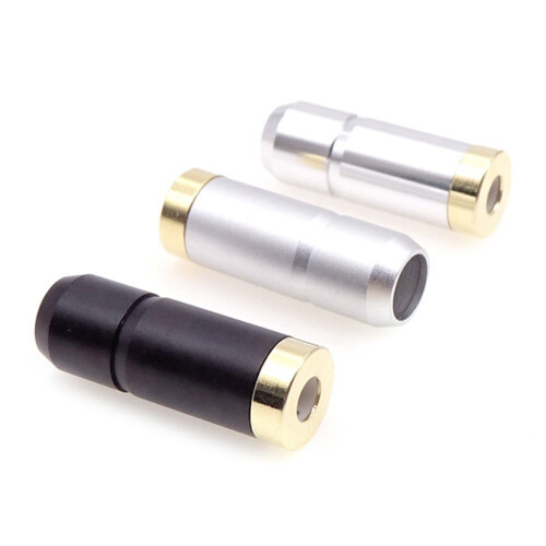 Lot de 2 connecteurs Standard 3.5mm, prise-argent brillant 2