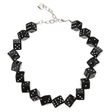 Cube Necklace Charm Necklace for Punk Lovers Novelty Jewellery Necklace for Boys Gaming Necklace Game Necklace for Acrylic Black