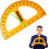 Large Teaching Protractor, Digital Design Math Compass Protractor, Big Multifunctional Protractor for Engineers 5