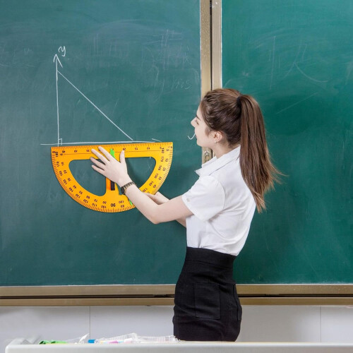 Large Teaching Protractor, Digital Design Math Compass Protractor, Big Multifunctional Protractor for Engineers 2