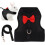 Rabbit Harness and Leashes, Escape Proof, Lightweight Set, Kitten Black S 5