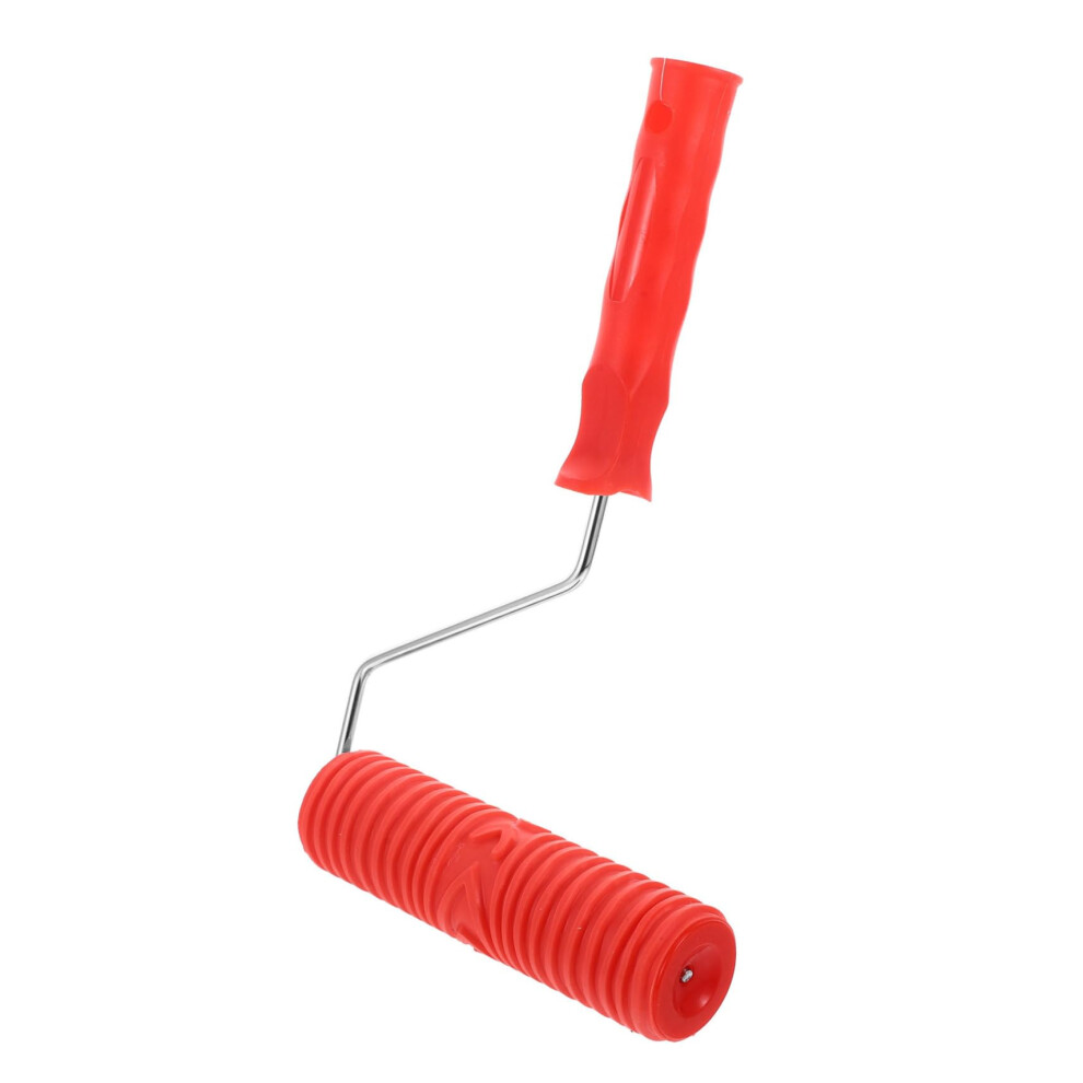 Diatom Roller Tool For Wall Ceiling Paint Roller With Straight Grain Pattern Red 9365049767835