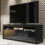 TV Unit 160cm Shine - Black with Gloss Doors 1