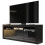 TV Unit 160cm Shine - Black with Gloss Doors 7