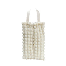 Elegante porta-guardanapos de tecido, feito com renda fina, resistente ao desbotamento, ideal para carros, salas de estar, cozinhas e escritórios