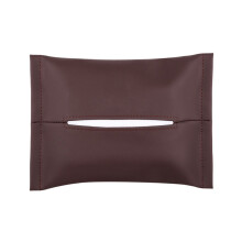 Taschentuchhalter für die Sonnenblende, Autotaschentuchhalter für Auto und Wohnzimmer, hochwertige Papierhandtuchhülle aus Leder, einfach zu