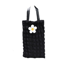 Acessório adorável para carrinho de bebê, com estampa de ursinho, prático porta-guardanapos de pano com abertura ampla, ideal para carros, salas