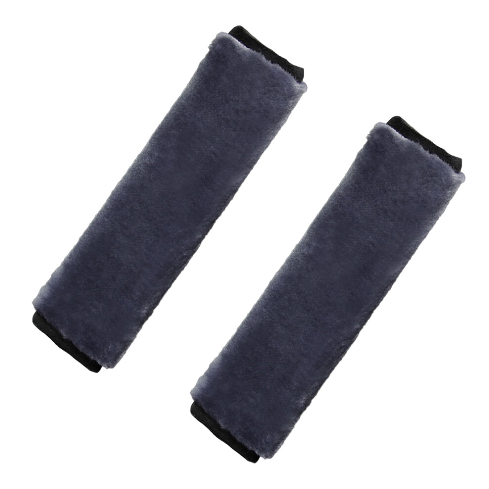 Sheepskin Shoulder Strap Cushion For Car Truck Suv Airplane, Soft Faux Fur Adds A Touch Of Luxury, Uni Fit Seatbelt Cover Ensures Easy Install, Neck 9190834591186