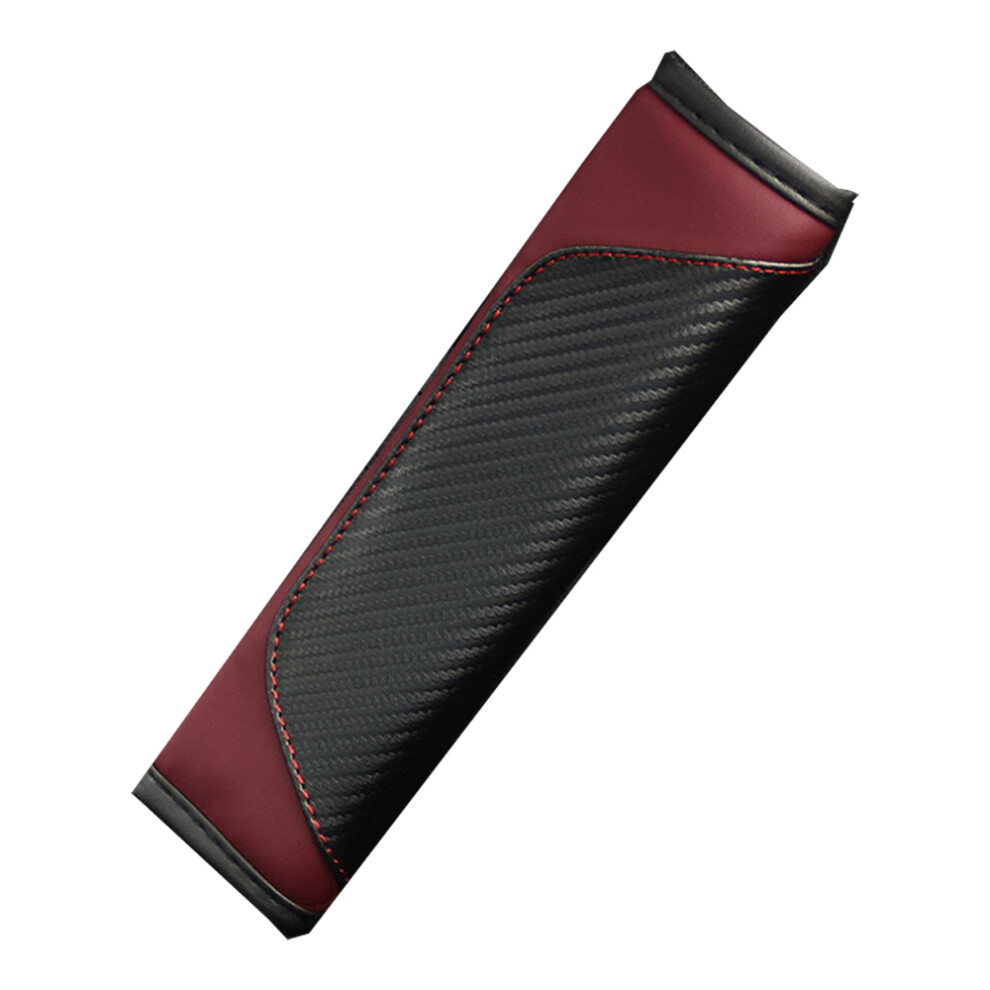 Stylish Car Seat Belt Cover, Soft Carbon Fiber Leather, Safety Belt Shoulder Strap Pads, Breathable Harness Pad, Exquisite Craftsmanship For Cars, 9190834591162