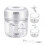 Electric Mini Chopper for Kitchen Use, USB Rechargeable Portable Food Processor with Strong Cutting Force, Multi-Functional Cordless Chopper Featuring 5