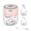 Electric Mini Chopper for Kitchen Use, USB Rechargeable Portable Food Processor with Strong Cutting Force, Multi-Functional Cordless Chopper Featuring 4