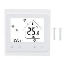 Digitaler programmierbarer Thermostat für elektrische Fußbodenheizung, Genauigkeit und Energieeinsparung durch hintergrundbeleuchtetes LCD-Display,