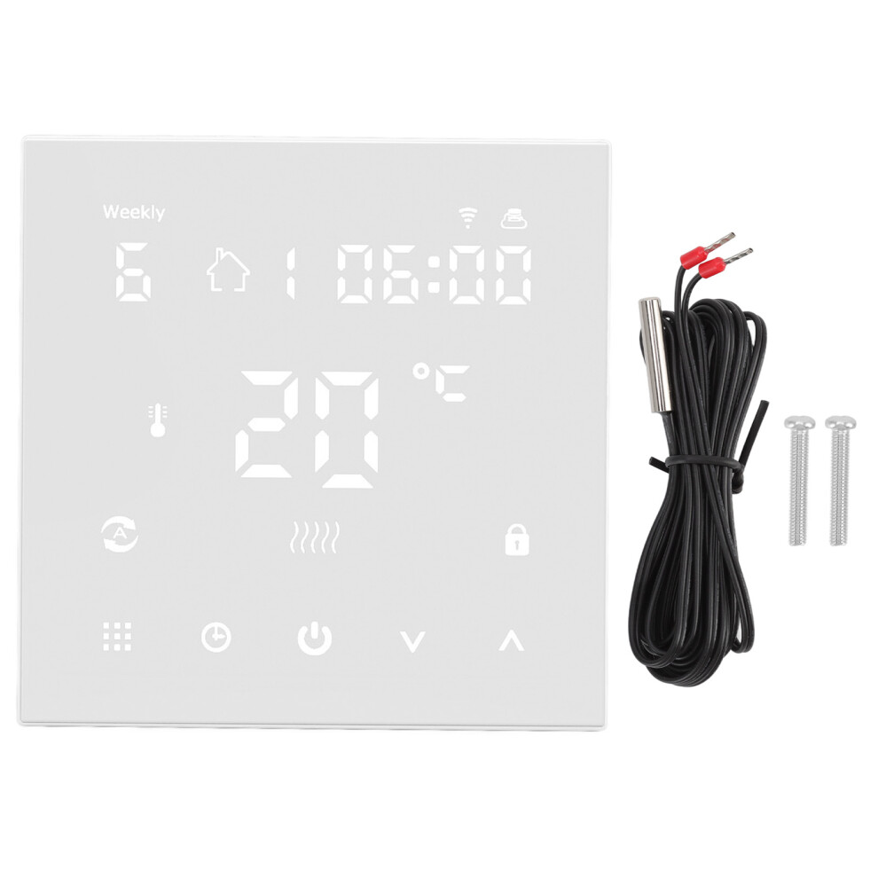 Floor Heating Controller For Smart Wifi Thermostat, Programmable Touchscreen Digital Thermostat With Automatic Heating, Voice-Controlled System And 9468298516077