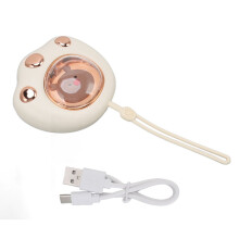 Tragbarer, wiederaufladbarer Handwärmer in niedlicher Katzenform, Powerbank und Nachtlicht in einem, schnelles Aufheizen in 1 Sekunde, perfekt für