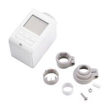 Robinet thermostatique programmable pour radiateur, contrôle du chauffage par Wi-Fi avec capteur de température ambiante, écran LCD