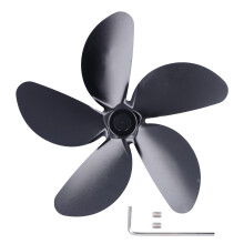 Überhitzungsschutz Kaminventilator aus Aluminiumlegierung Ofenventilatorflügel wärmebetriebener Holzofenventilator Hochleistungs-Klebehaken