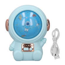 Luminária Noturna Astronauta, Aquecedor de Mãos Multifuncional com Aquecimento Rápido e Bateria Recarregável, Design Criativo de Cofrinho,