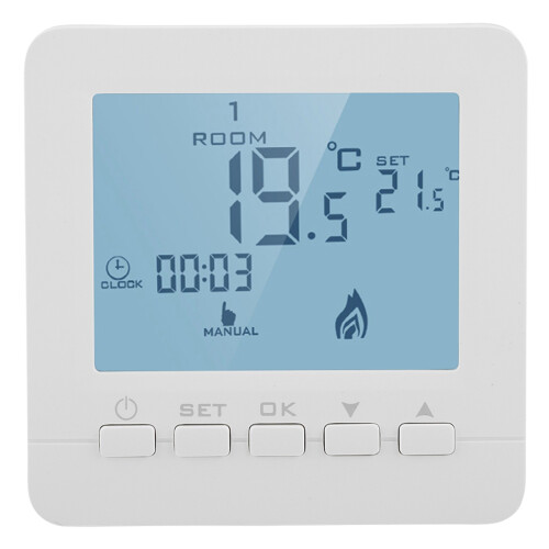 Programmable Thermostat For Gas Fireplace, Energy Saving Programmable Digital Thermostat With LCD Display Compatible Models Smart Temperature Controll 1