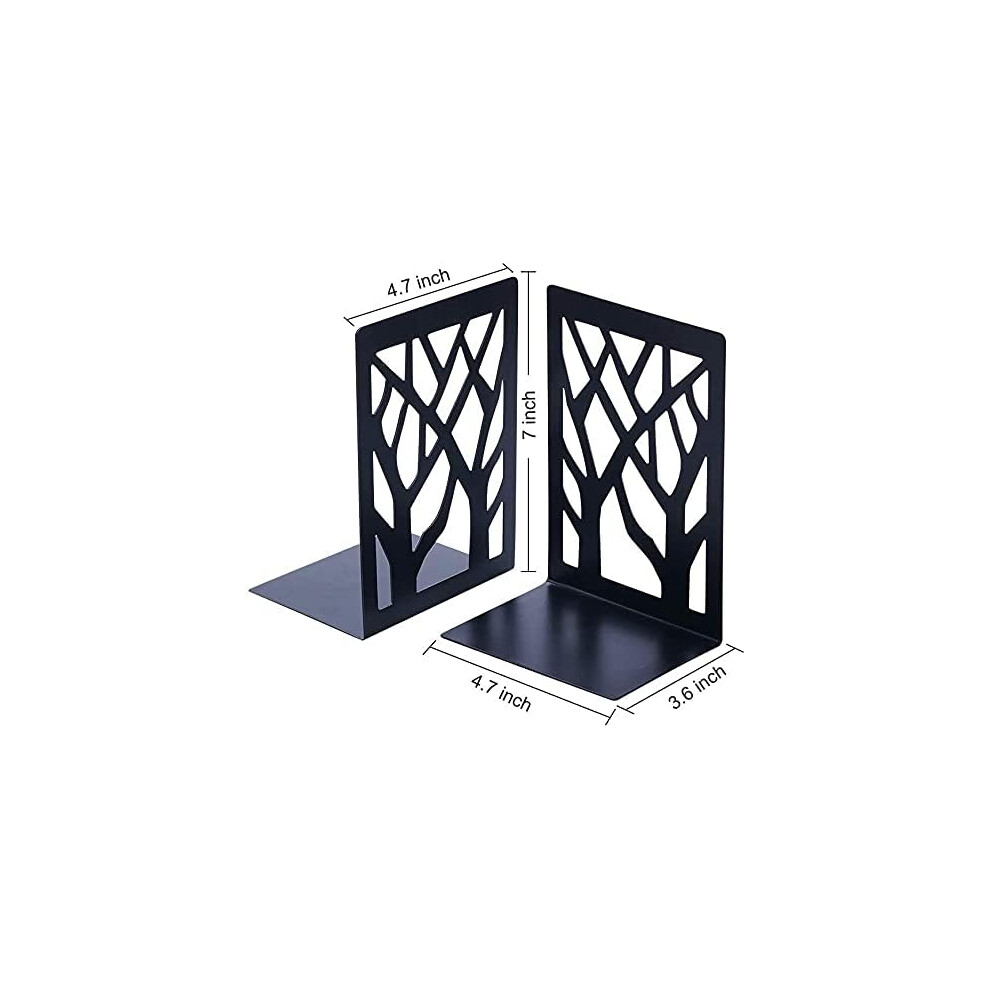 Book Shelf Holder Home Decorative, Unique Product Style With Electrostatic Spray Painted Surface, Heavy-Duty Metal Bookends For Shelves Non-Skid
