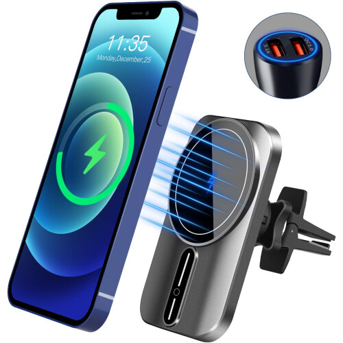 Συμπαγές Power Bank με ισχυρή μαγνητική πρόσφυση, ιδανικό για χρήστες iPhone 12 που