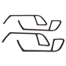 Türgriffmuldenabdeckungen in Carbonfaser-Optik, Aufkleber für die Türgriffabdeckung zur individuellen Gestaltung Ihres Fahrzeugs, kratzfest und
