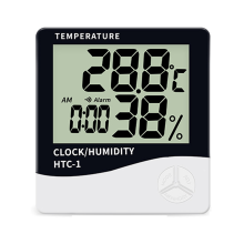 Temperatur- und Feuchtigkeitsmonitor mit großem LCD-Bildschirm, Tischständer und Wandmontageoption, hochpräziser Sensor für genaue Messwerte
