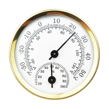 Robustes Mini-Thermometer/Hygrometer aus Aluminiumlegierung für den Innen- und Außenbereich, vielseitig einsetzbar zu Hause und im Büro zur