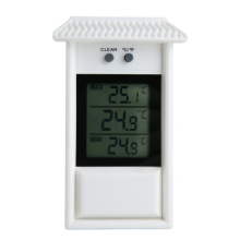 Wandmontiertes digitales Hoch- und Niedrigtemperaturthermometer für den Innenbereich, wasserdicht, für Gewächshäuser mit schnellen und präzisen