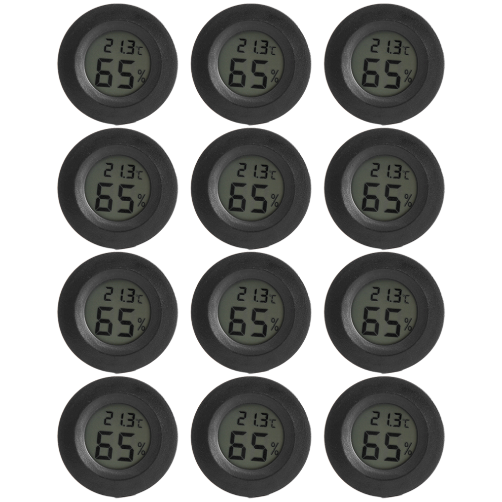 Digital Hygrometer Thermometer, Indoor Outdoor Temperature Realtime Updating With Accurate Readings For Families, Schools, Baby's Rooms, Greenhouses, 9468298417640