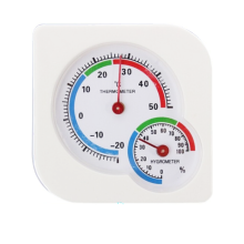 Analogt termometer, mekanisk hygrometer med komfortindikator til dit hjem og kontor, batterifrit for lang levetid, to-i-et design til