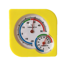 Multifunktionales Wandhygrometer mit Thermometer und Uhr, Premium-Vollmetall-Manometer für Garten, Terrasse, Badezimmer und Küche, keine Batterien