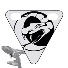 Bicycle Reflectors: Triangular Reflector Plate For Night Riding, Warning Sign For Cyclists, Visibility For Tours