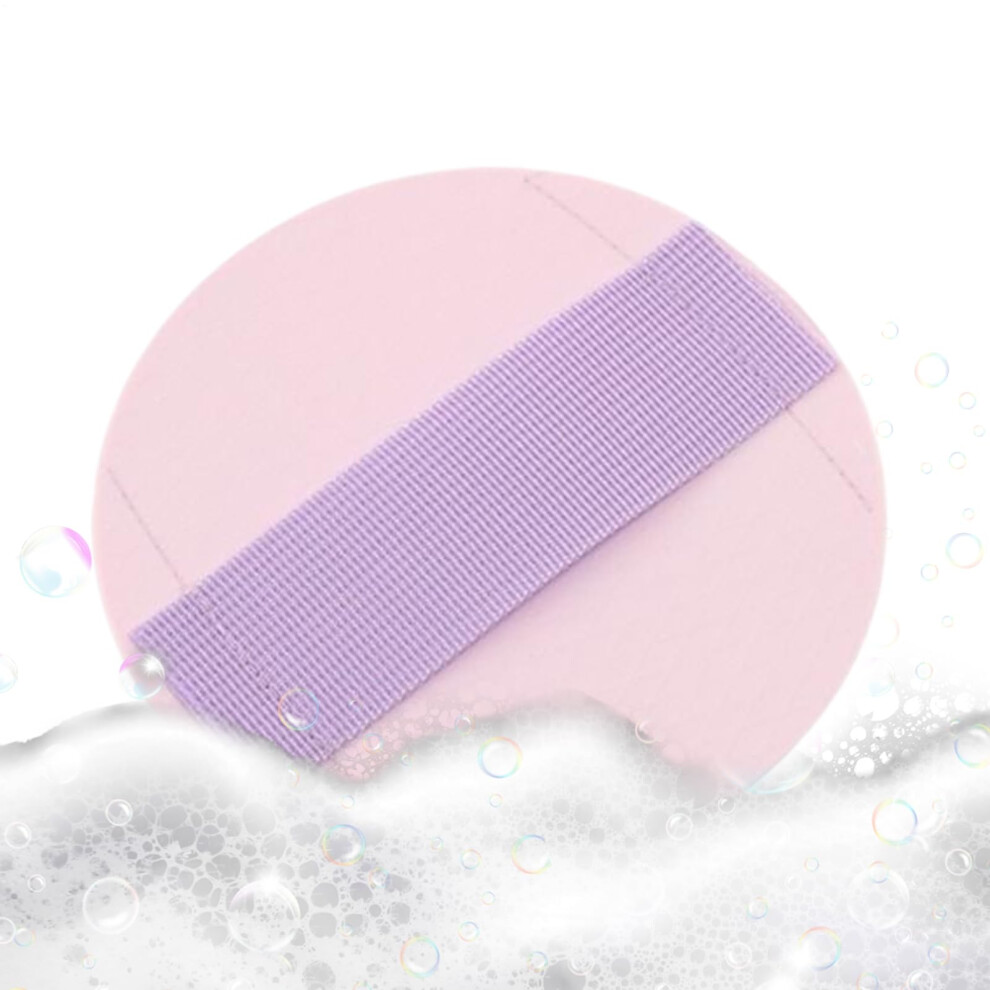 Purple Body Scrub For Shower And Bath Deep Cleansing Bath Tool Portable Round Back Scrubber For Skin Care Shower Bathtub Travel Gym Sauna