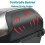 Motorcycle  Case Waterproof Large Capacity Tail Box with Backrest Lock and Mounting Hardware 3