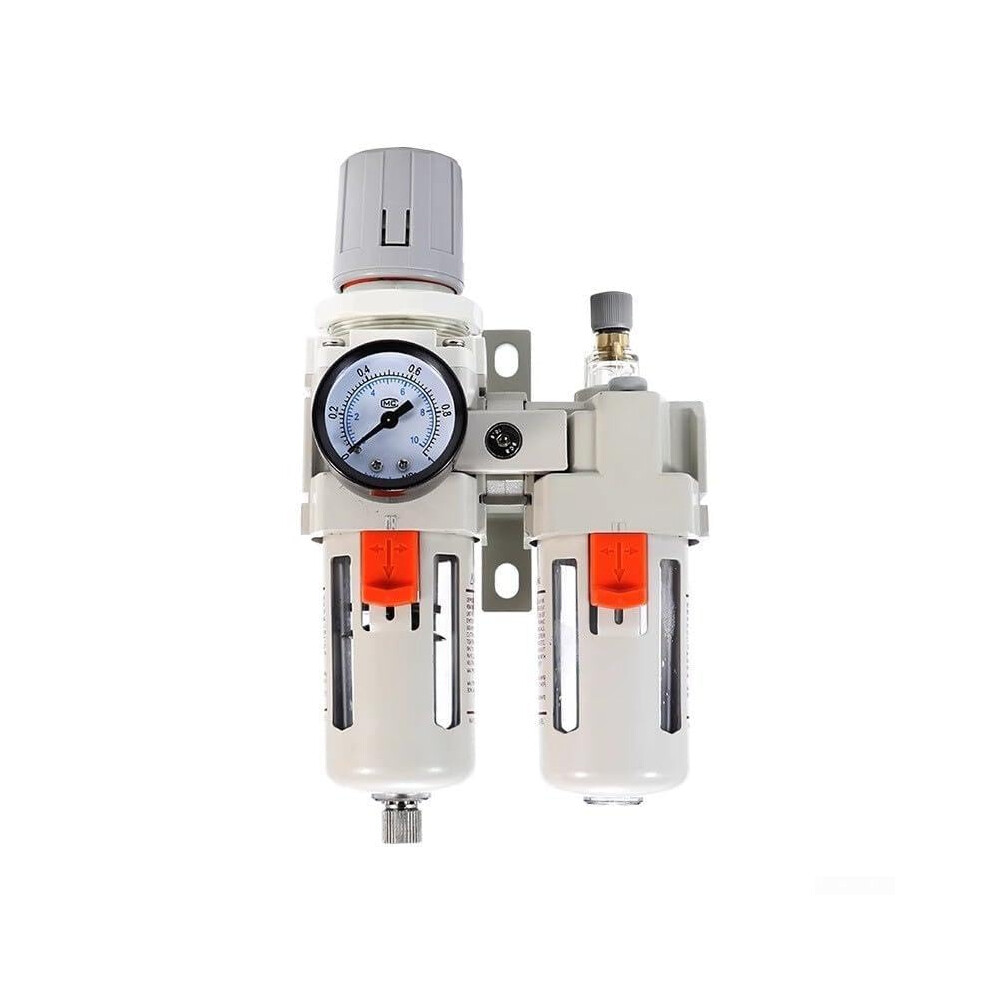 Air Compressor Filter Water Separator Wateroil Trap Kit With Regulator Gauge 1/4Inch Semiauto 9189345972386