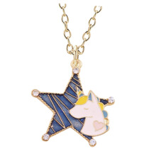 Star Necklace For Young Girls Cartoon Jewelry Adjustable SkinFriendly Alloy For Parties And Casual Wear For Girls