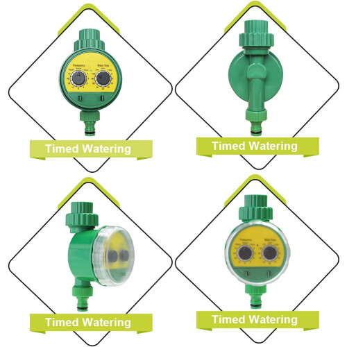 Outdoor Irrigation Timer with Automatic Sprinkler Controller for Programmable Garden Watering 1