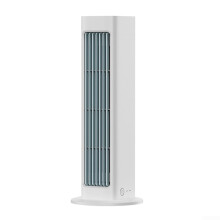 Three Speed Bladeless Wall Fan With Tower Airflow Cooling Technology For Compact White Indoor Use