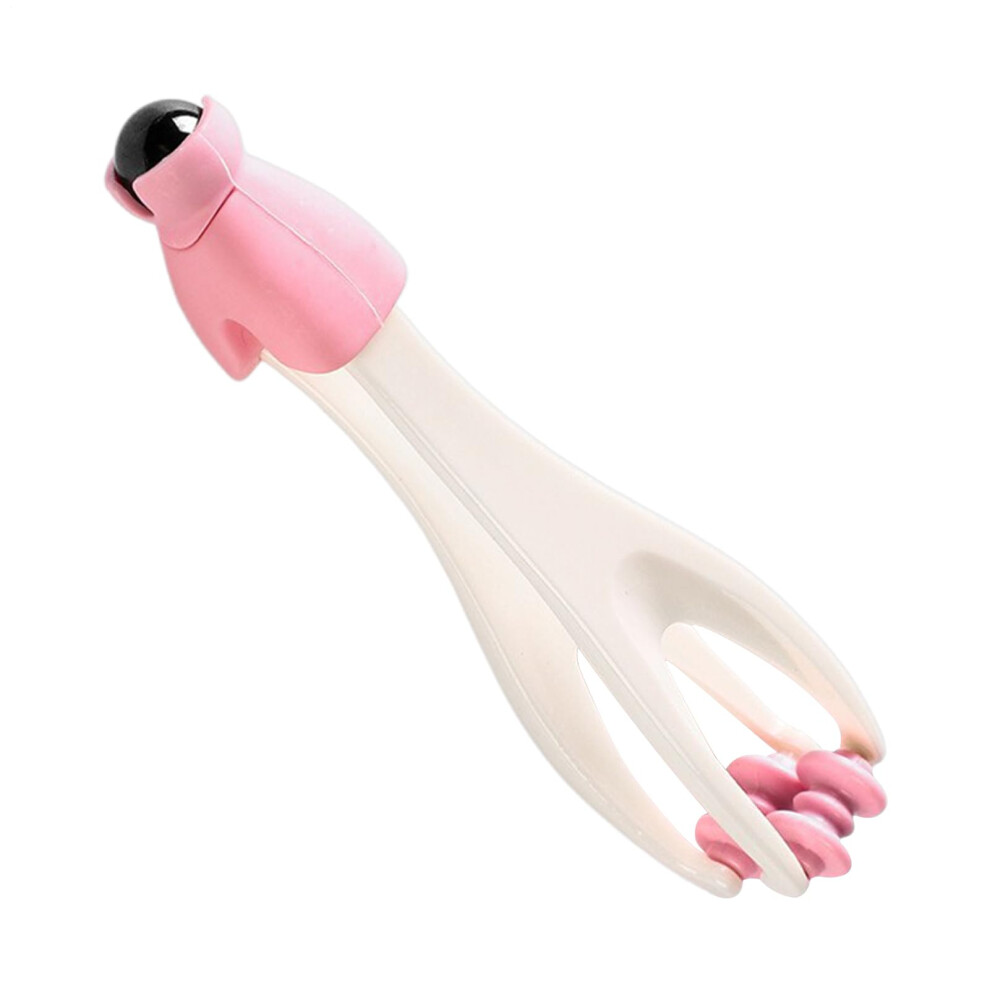 Pink Massage Tool Finger Massager, 16.5Cm Roller For Muscle Relaxation, Stress Relief