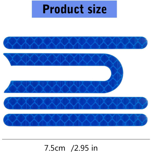 Protective Reflective Side Panel Waterproof Adhesive Reflector Sticker For Scooter Side Cover ScratchResistant Finish 1