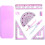 Protractor and Compass Set, Geometry Compass and Protractor Set with Storage Box pink 4