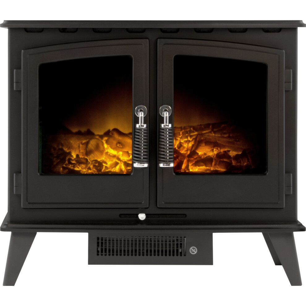 Adam Woodhouse Electric Stove In Black